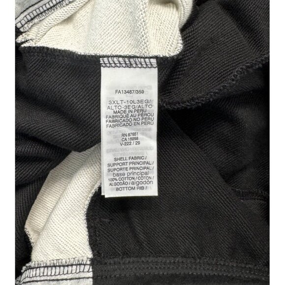 LACOSTE Size 3XLT Tall Graphic Logo Gray & Black Sweatpants NWT $130 - Picture 7 of 15